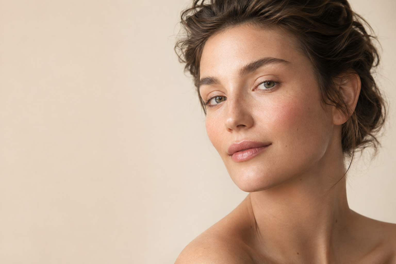 Portrait naturel d’une femme au teint lumineux